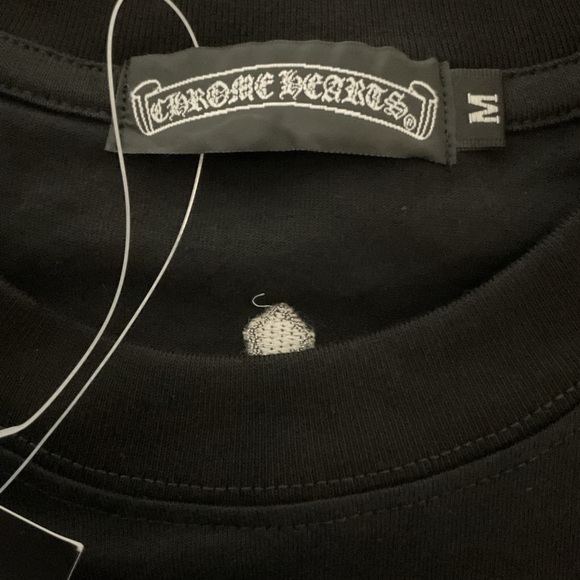 Chrome Hearts Black Tee with White Graphic Vintage Cross - Picture 6 of 11